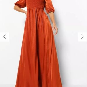 Asos Rust orange maxi dress